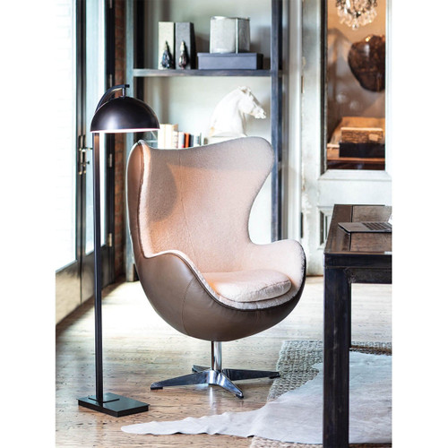 Otto Polished Nickel Floor Lamp
