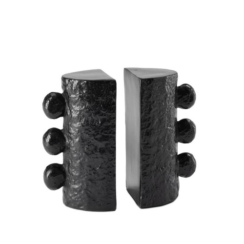 Sanya Black Bookend Set