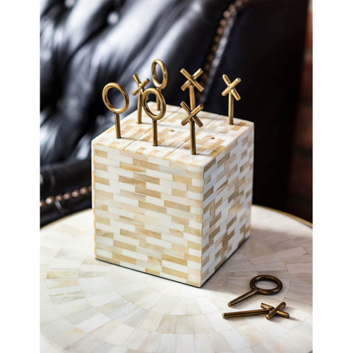 Tic Tac Toe Multitone Decorative Accessory Block
