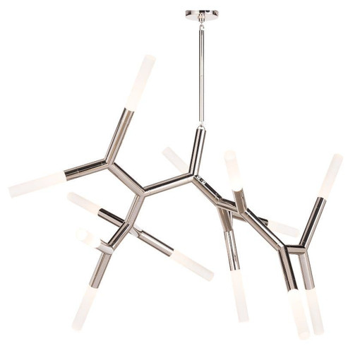 Traveler Polished Nickel Large Chandelier