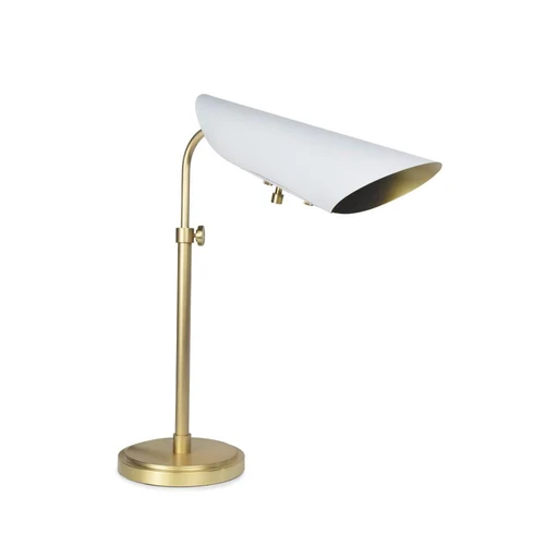 Vest White Satin Finish Table Lamp