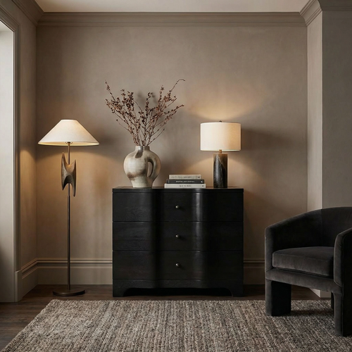 Claud Dark Walnut Waved Chest