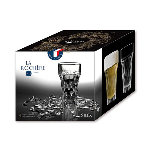 Silex Clear Beer Glass Set of 4, view 2