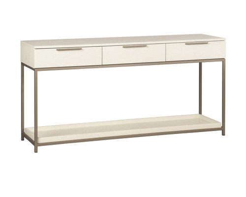 Rebel Console Table with Drawers Champagne Gold - Cream