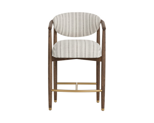 Sigrid Antique Brown - Gifford Script Counter Stool