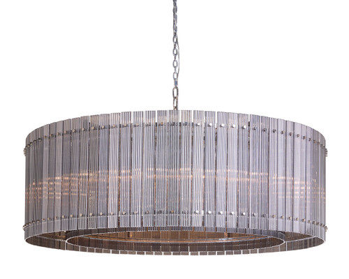 Kore Large - Nickel - Smoke Grey Chandelier