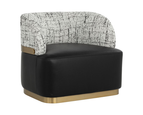 Brinda Swivel Bravo Black / Halton Birch Lounge Chair
