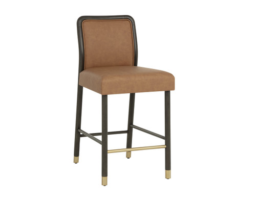 Jeno Milliken Cognac Counter Stool