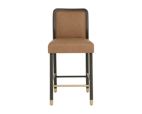 Jeno Milliken Cognac Counter Stool