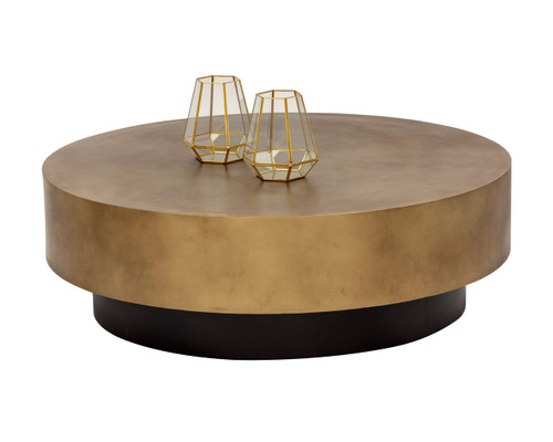 Bernaby Antique Brass Coffee Table
