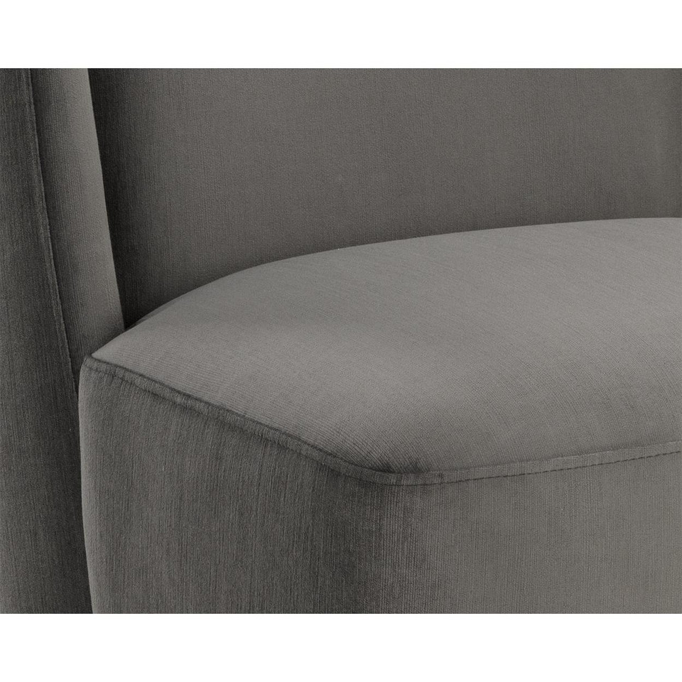 Amita Wheeled Piccolo Pebble Dining Chair