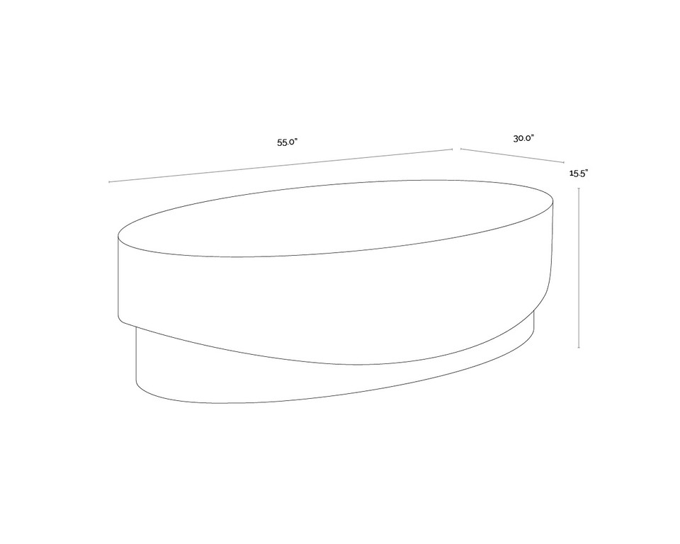 Leda Oval Coffee Table