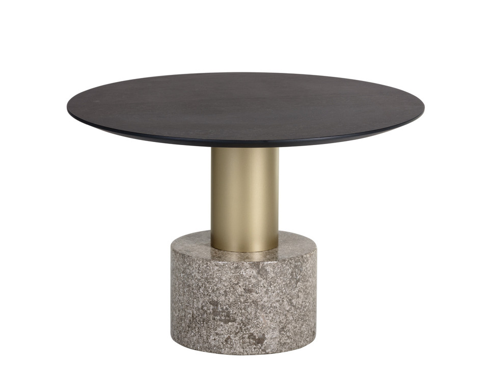 Monaco Gold - Grey Marble / Charcoal Grey Coffee Table