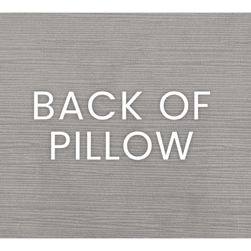 Back of the Suit Yourself Blue Mist Throw Pillow, showing the textured polyester fabric.