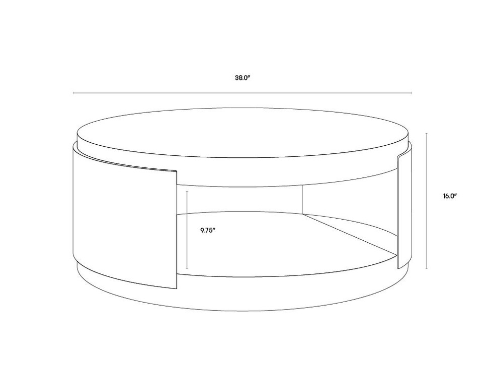 Cavette White Coffee Table
