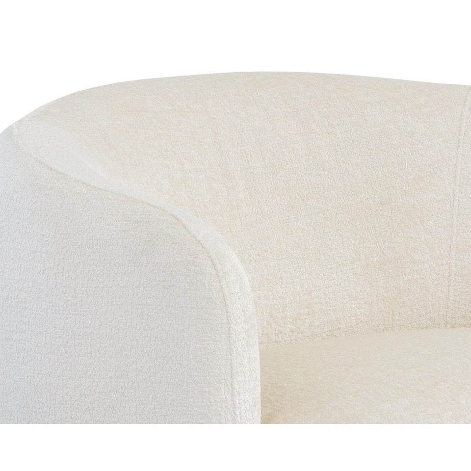 Mircea Bergen Ivory Lounge Chair, view 2
