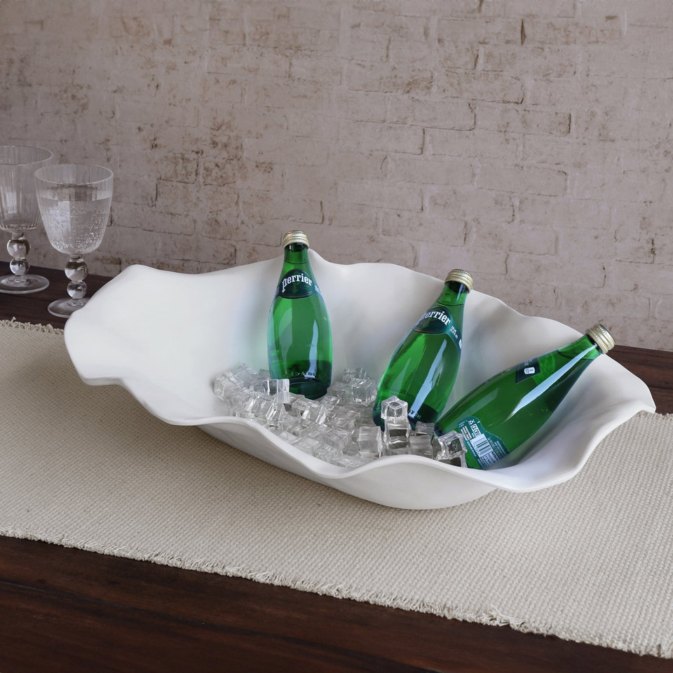 Vida Nube Extra Large Oval Centerpiece (White), view 7