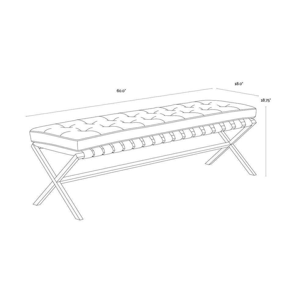 Kenji Gold - Bravo Cream Bench, view 4