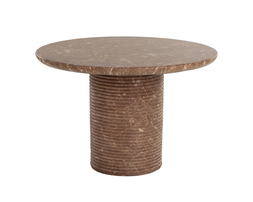 Riva Marble Look - Mocha - 43" Dining Table