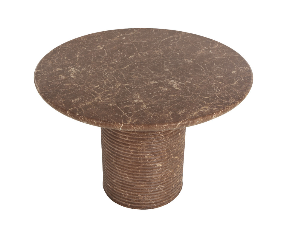 Riva Marble Look - Mocha - 43" Dining Table