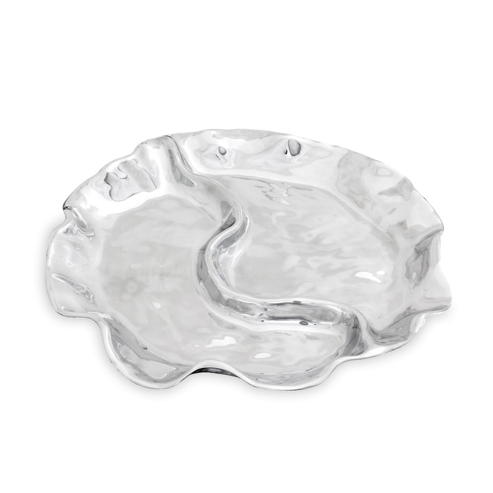 Vento Large Divided Serving Platter | Bone & Brass