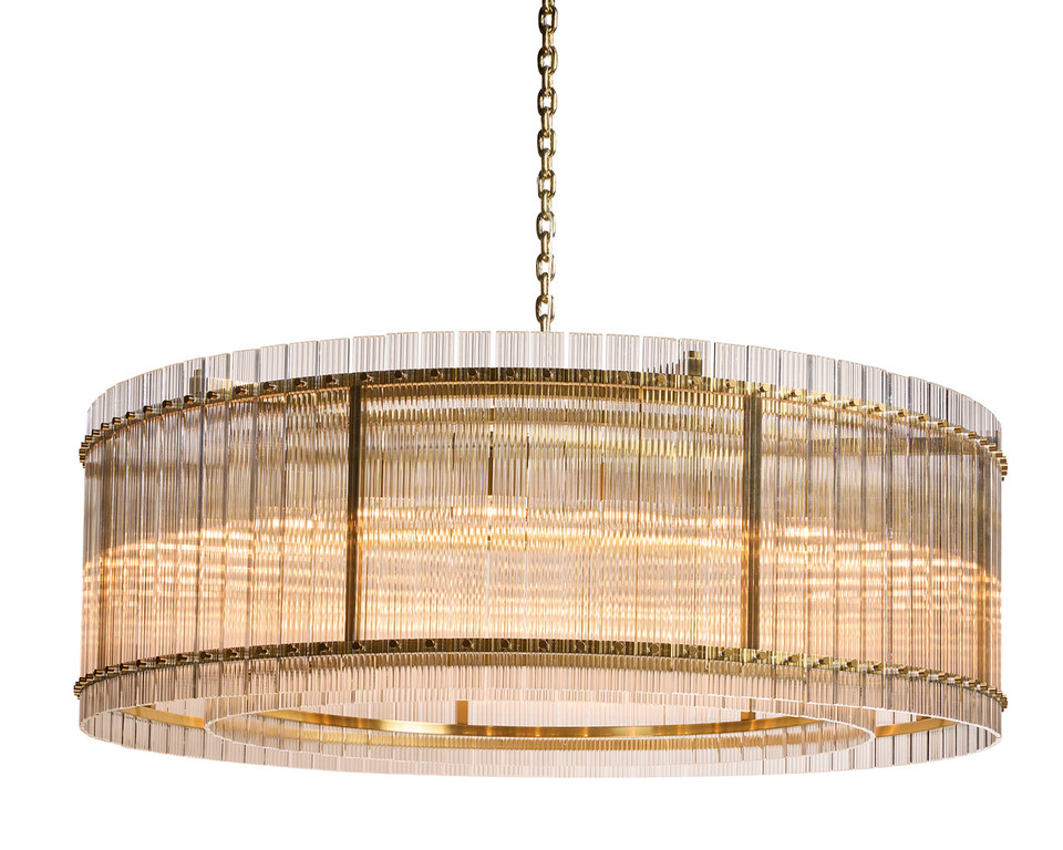 Kore Large - Brass - Clear Chandelier