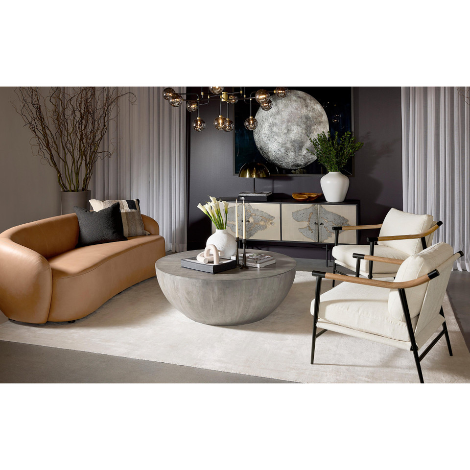 Meadow Heather Ivory Tweed Armchair, view 4