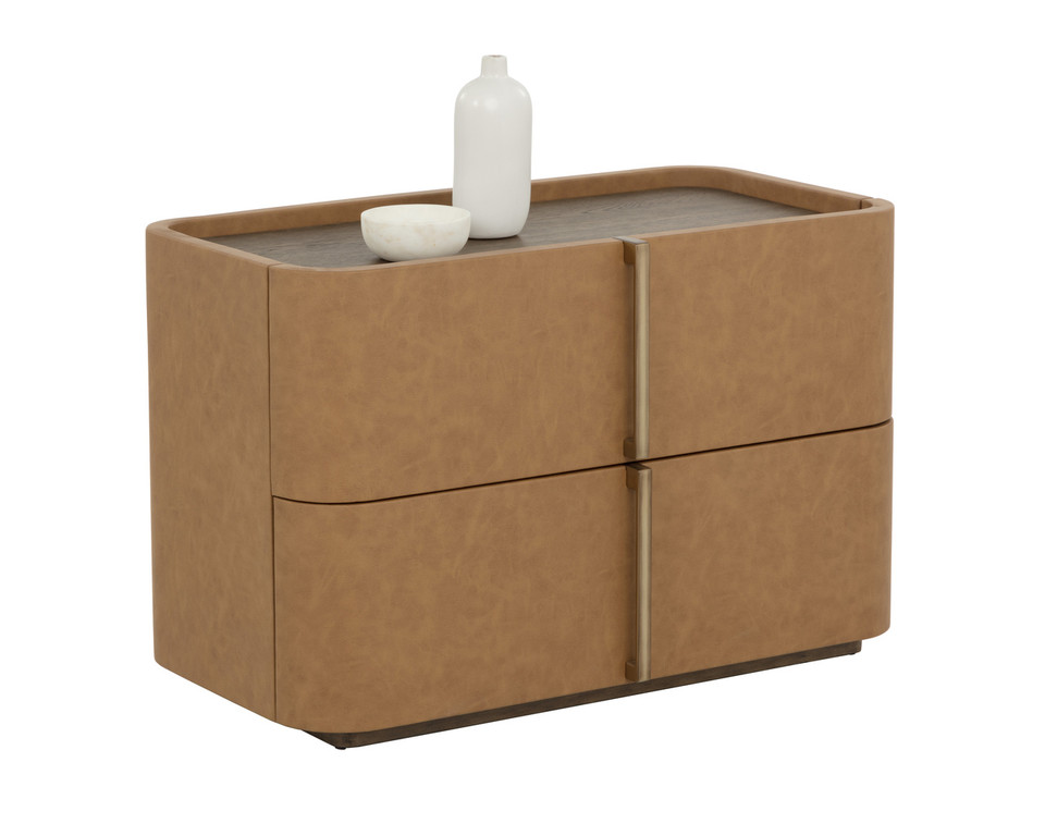 Jamille Large - Cognac Nightstand