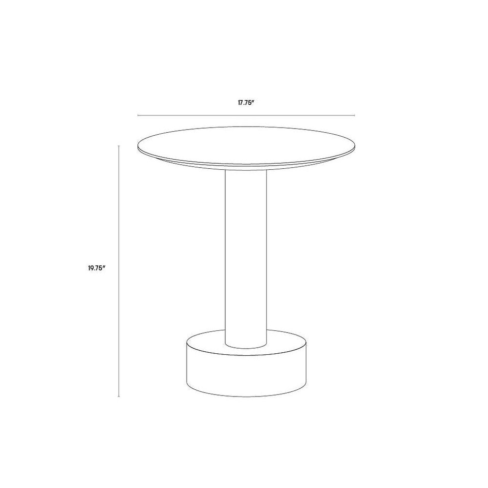 Monaco End Gold - Grey Marble / Charcoal Grey Table, view 3