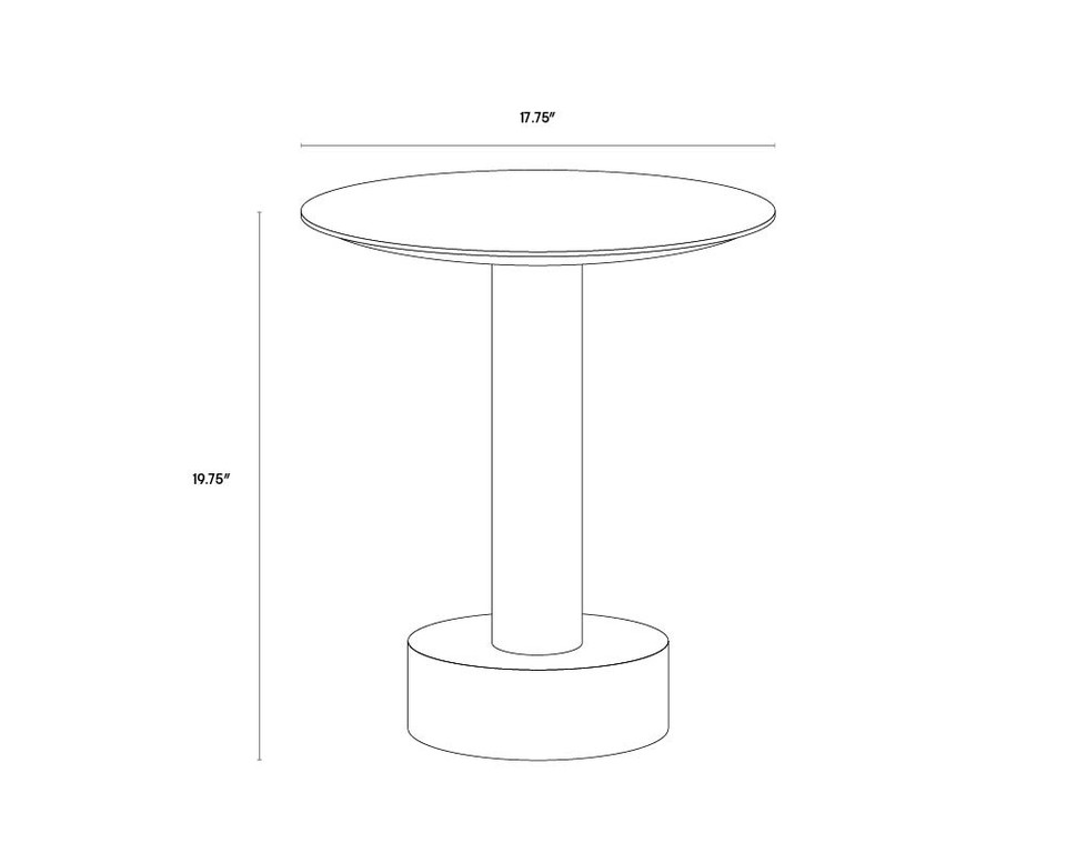 Monaco End Gold - Grey Marble / Charcoal Grey Table