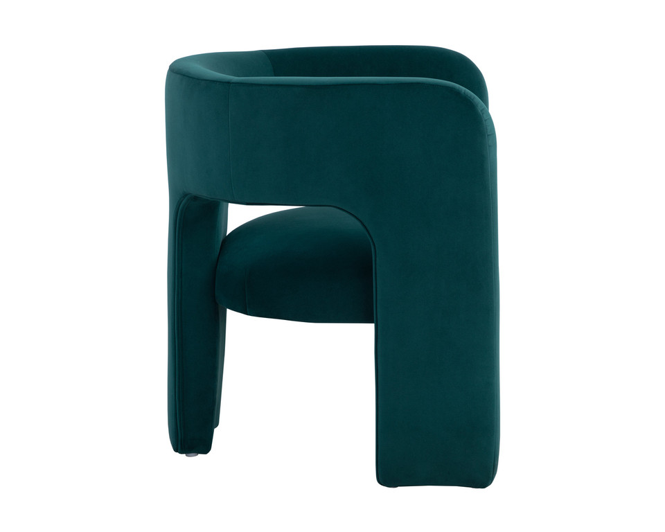 Isidore Meg Teal Lounge Chair