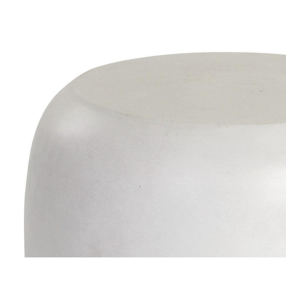Iolite End White Table, view 4