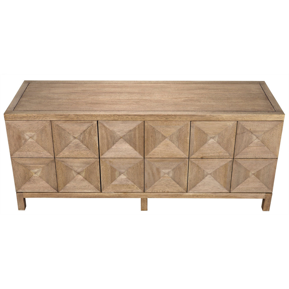 Sector 3 Door Sideboard Washed Walnut, view 3