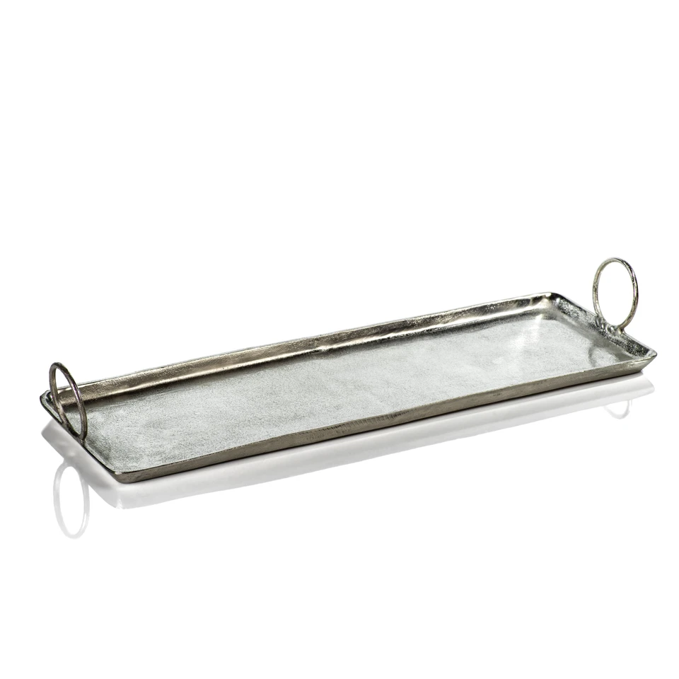 Costa Brava Nickel Aluminum Tray | Bone & Brass