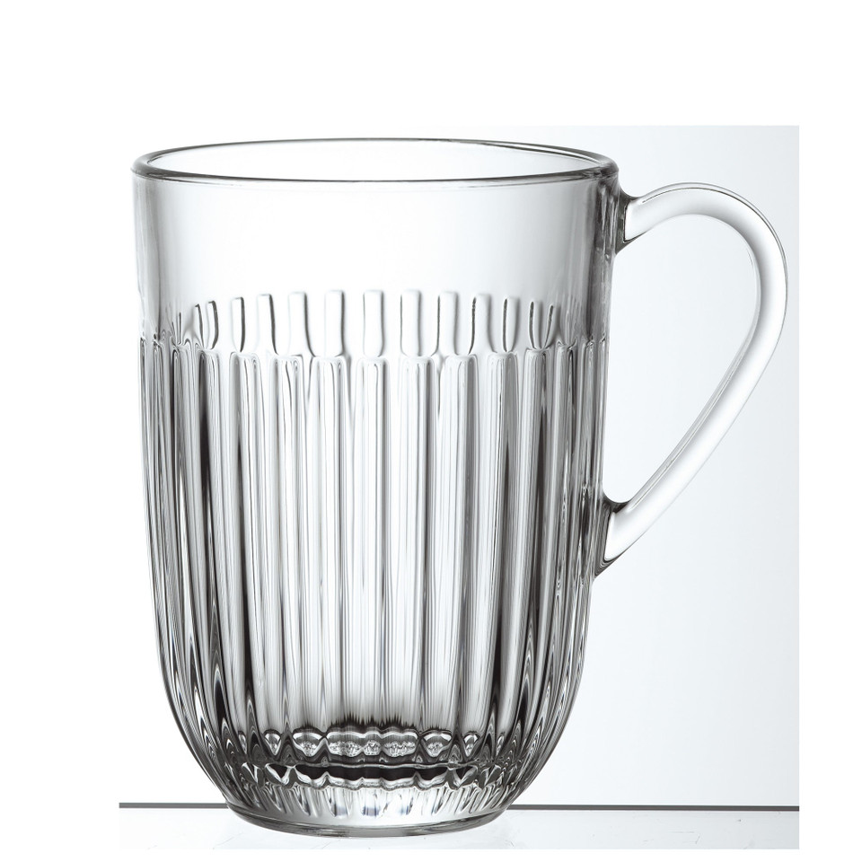 Ouessant Clear Glass Coffee Mugs – Set of 6