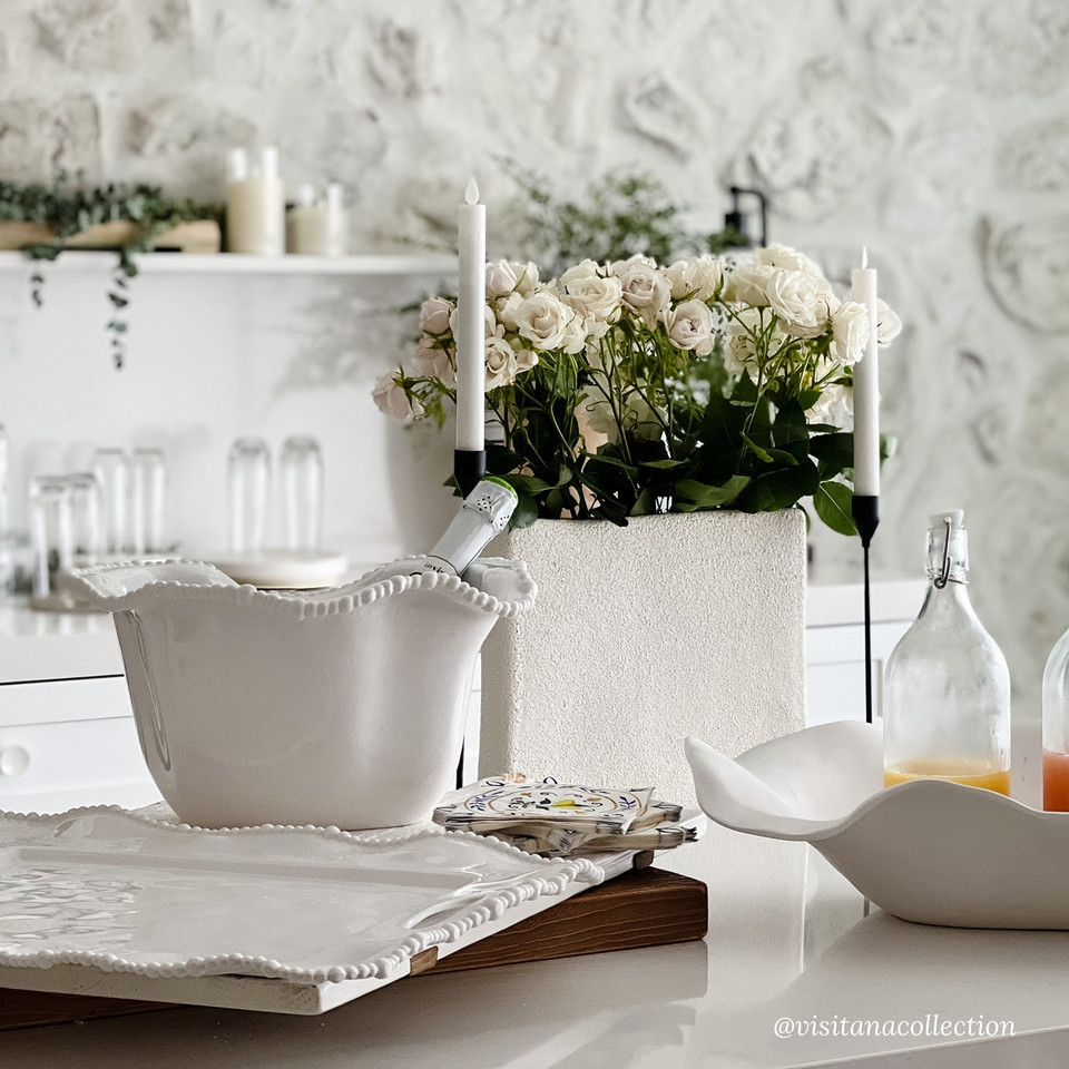 Vida White Alegria Ice Bucket, view 7