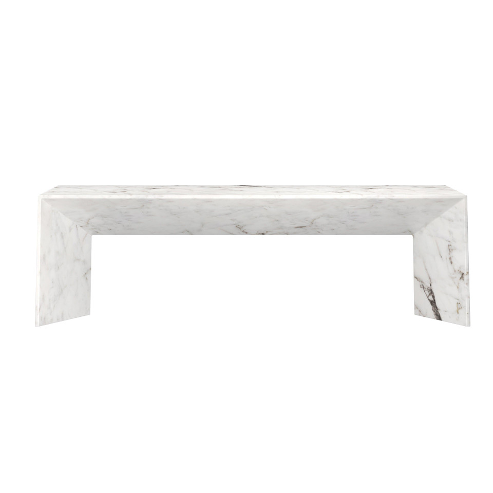 Nomad Marble Look - White Bench, view 12