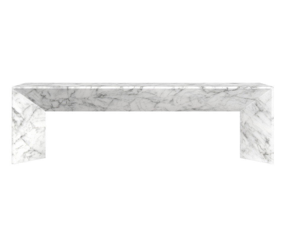 Nomad Marble Look - White Bench