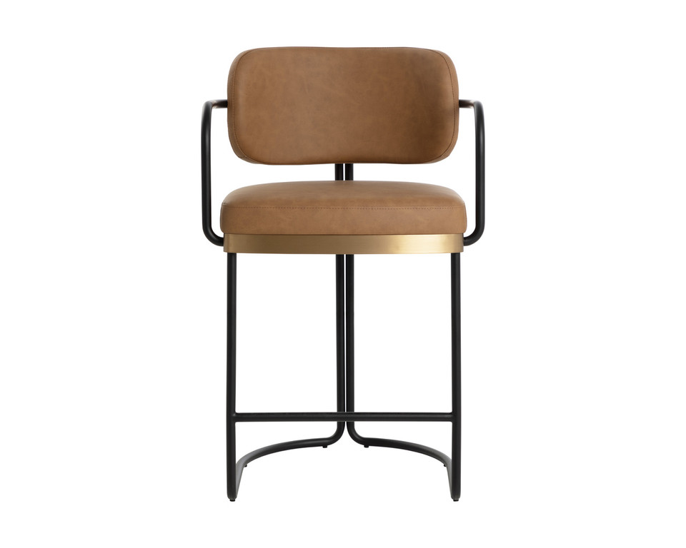 Jalen Milliken Cognac Counter Stool