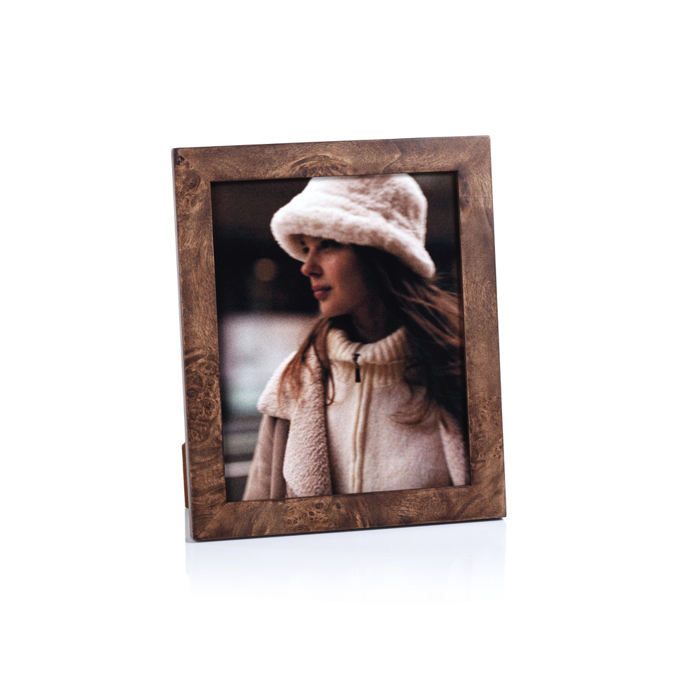 Rosso Burlwood Photo Frame | Bone & Brass