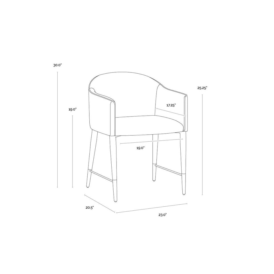 Kylin Dining Dillon Cream / Bravo Ash Armchair, view 4