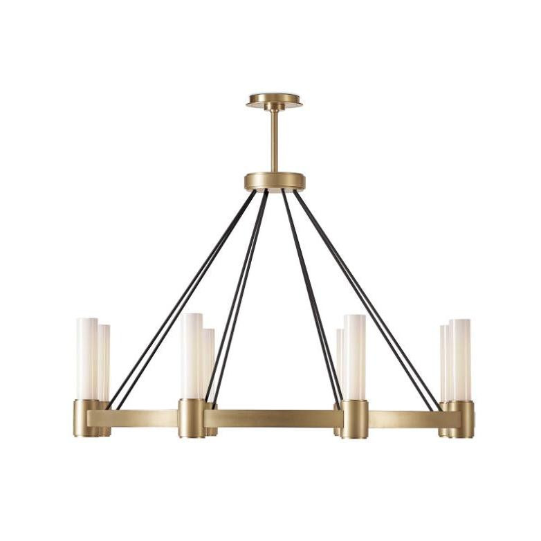 Dixon Chandelier - Natural Brass | Bone & Brass