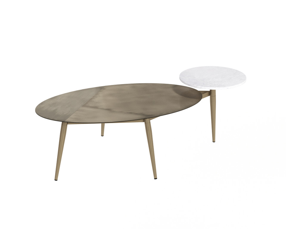 Tuner Oval Coffee Table