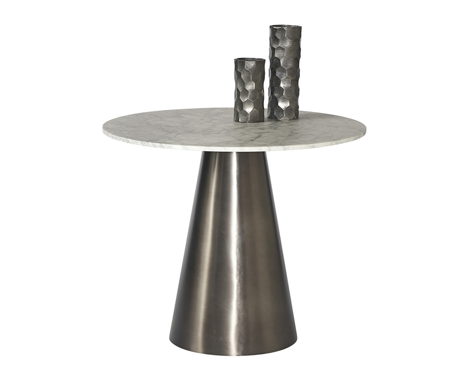 Damon Bistro Gunmetal - 35.5" Table