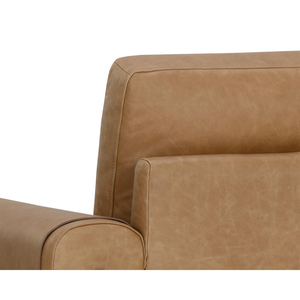 Camus Ludlow Sesame Leather Armchair, view 3