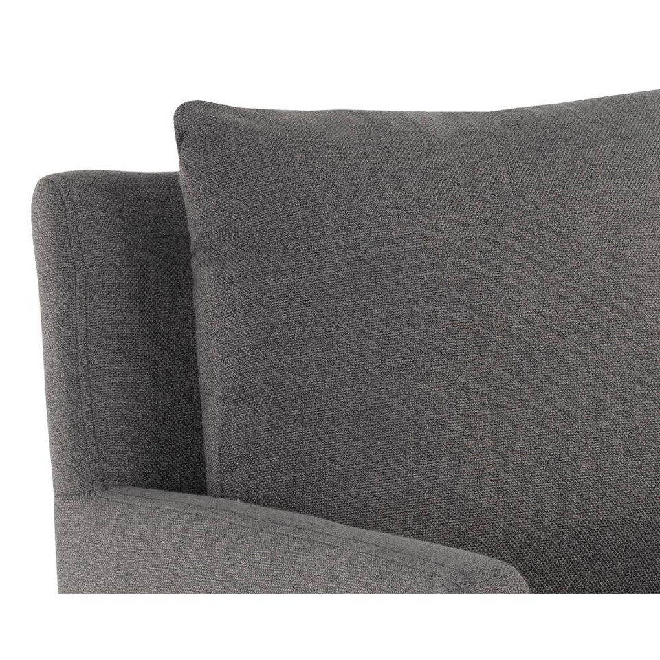 Glenrose Wheeled Dining Effie Smoke Armchair, view 2