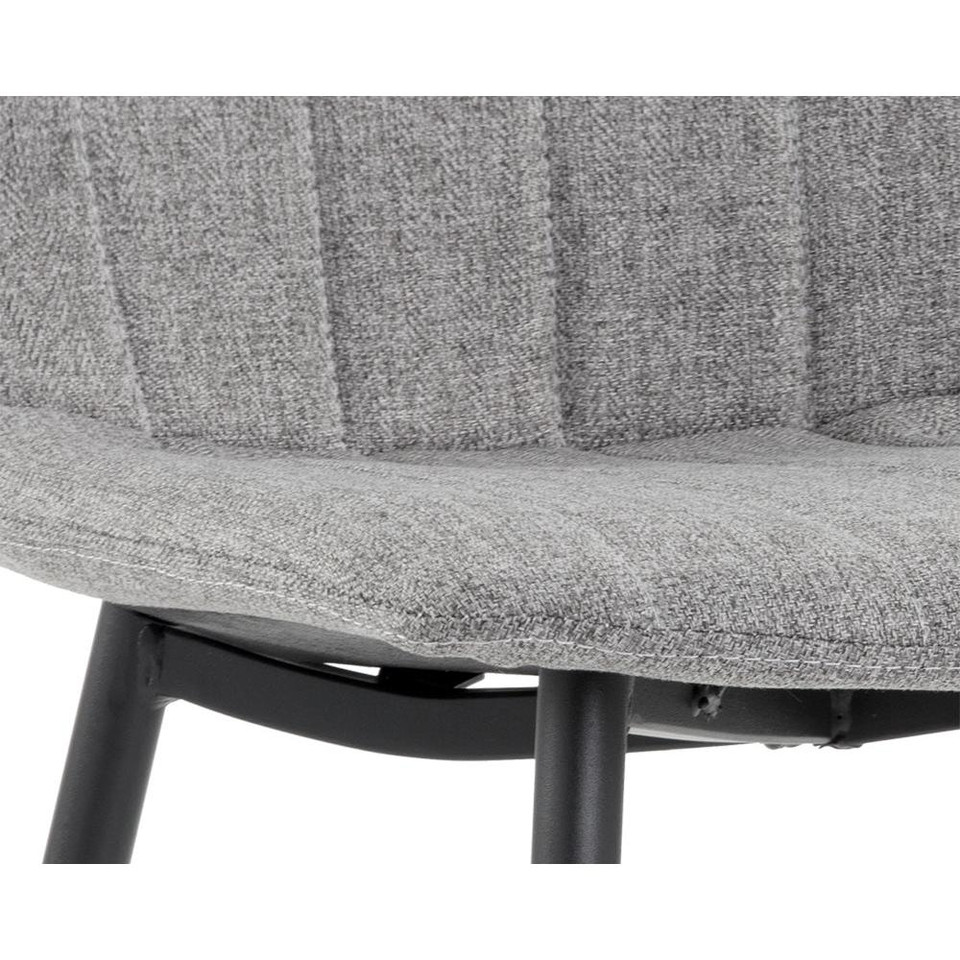 Drew Black - Light Grey Dining Chair