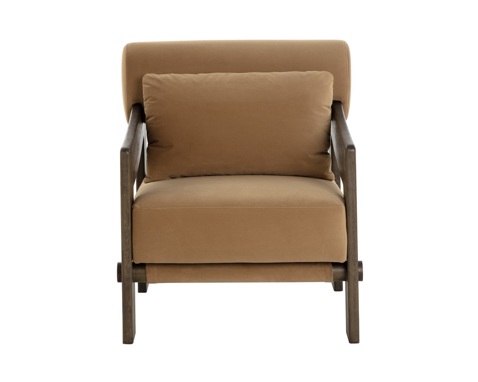 Reizo Distressed Brown - Kona Camel Lounge Chair