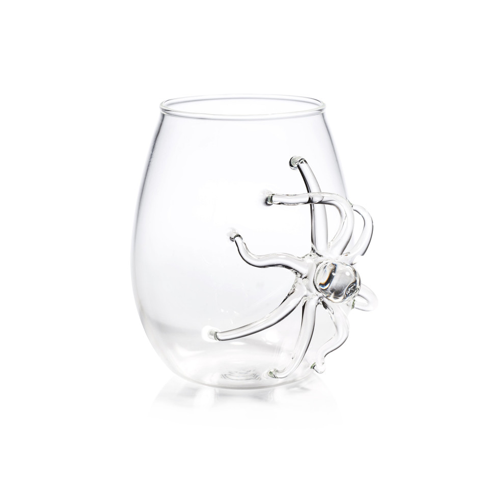 Octopus Stemless Glasses, Set of 6, view 6