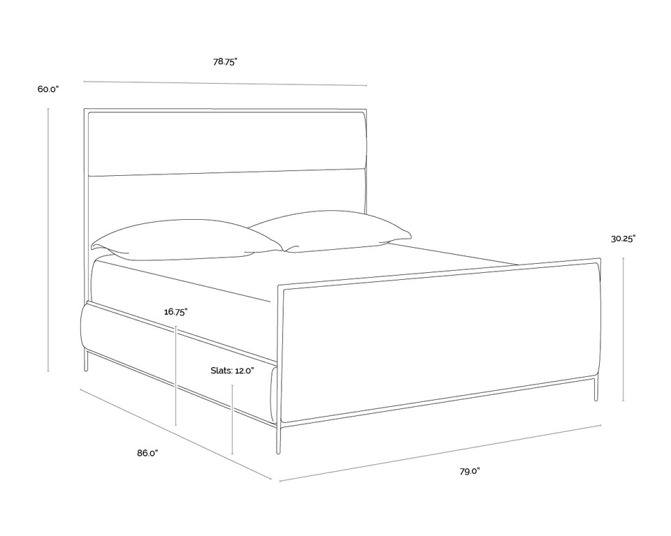 Yasmine King - Zenith Alabaster Bed